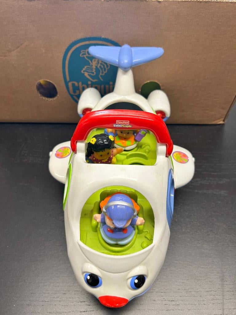 Fisher-Price Little People Vliegtuig met 3 Figuren, Kinderen en Baby's, Speelgoed | Overig, Jongen of Meisje, Ophalen of Verzenden
