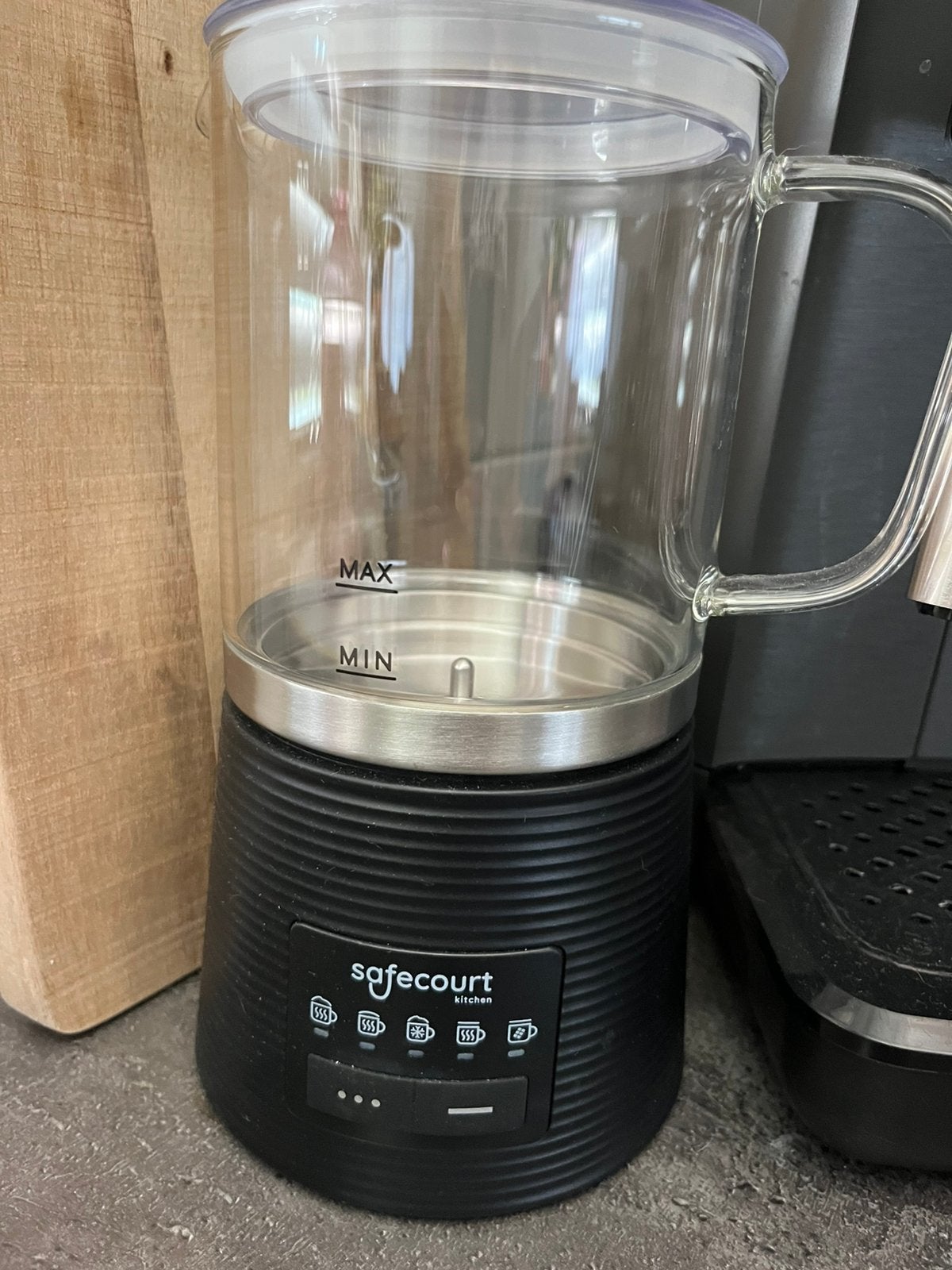 Melkopschuimer Safecourt Christal, Witgoed en Apparatuur, Koffiemachine-accessoires, Ophalen, Zo goed als nieuw