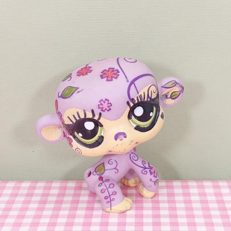 Littlest Pet Shop - Decopets aap / monkey Jumbo figuur 11 cm, Gebruikt, Onbekend, Ophalen of Verzenden, Onbekend