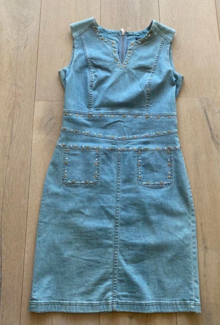 Spijkerjurk 38 caroline biss nieuwstaat, Kleding | Dames, Maat 38/40 (M), Blauw, Ophalen of Verzenden, Zo goed als nieuw