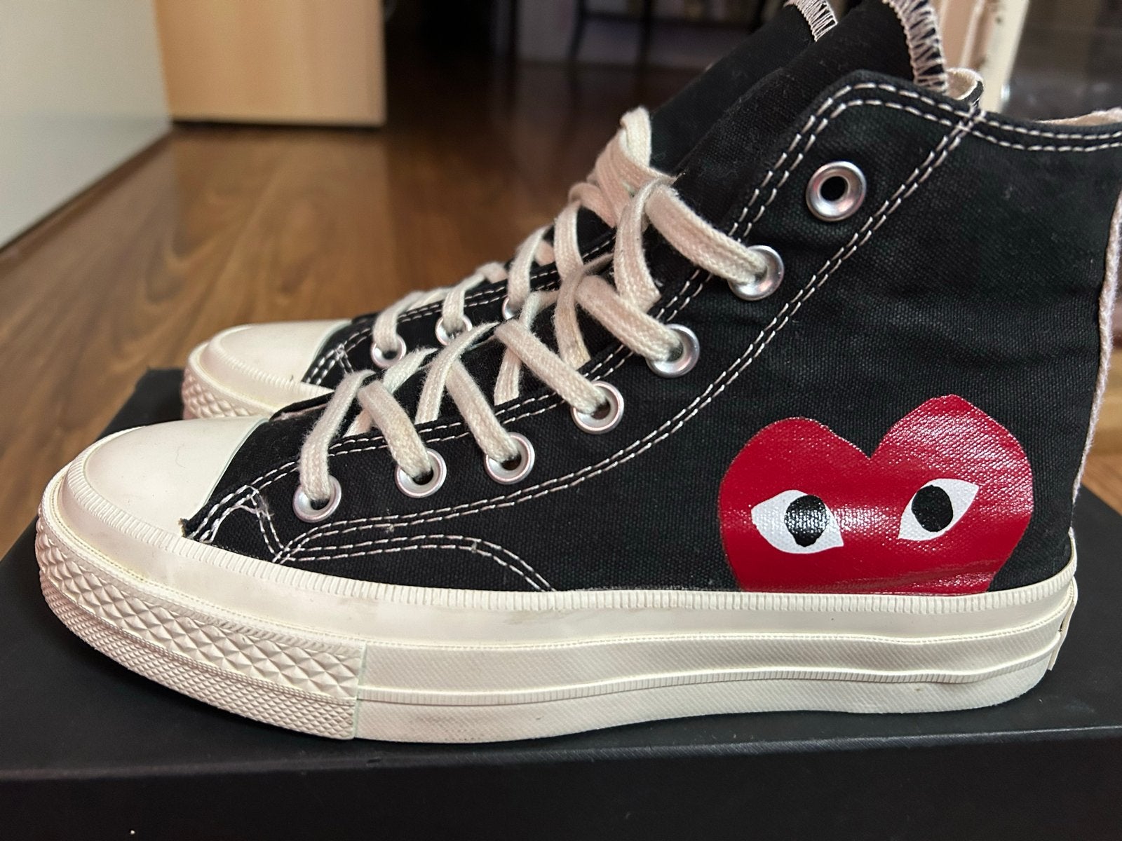Converse Comme des Garçons PLAY High Top Sneakers - Maat 37, Kleding | Dames, Zwart, Ophalen of Verzenden, Sneakers of Gympen