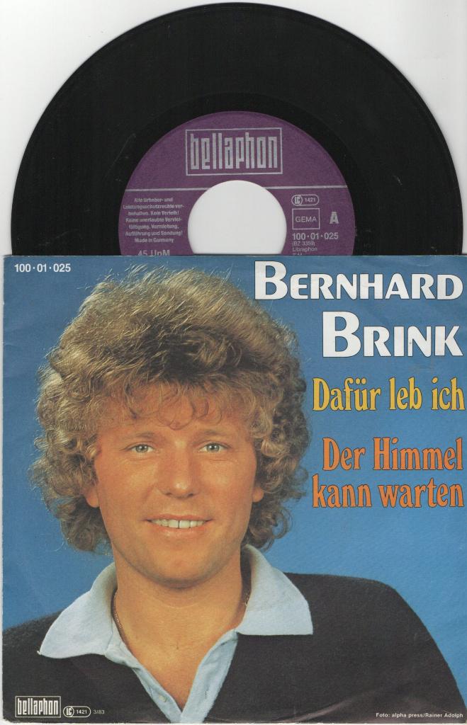 Bernhard Brink – Dafür Leb Ich, Ophalen of Verzenden, Zo goed als nieuw, Pop