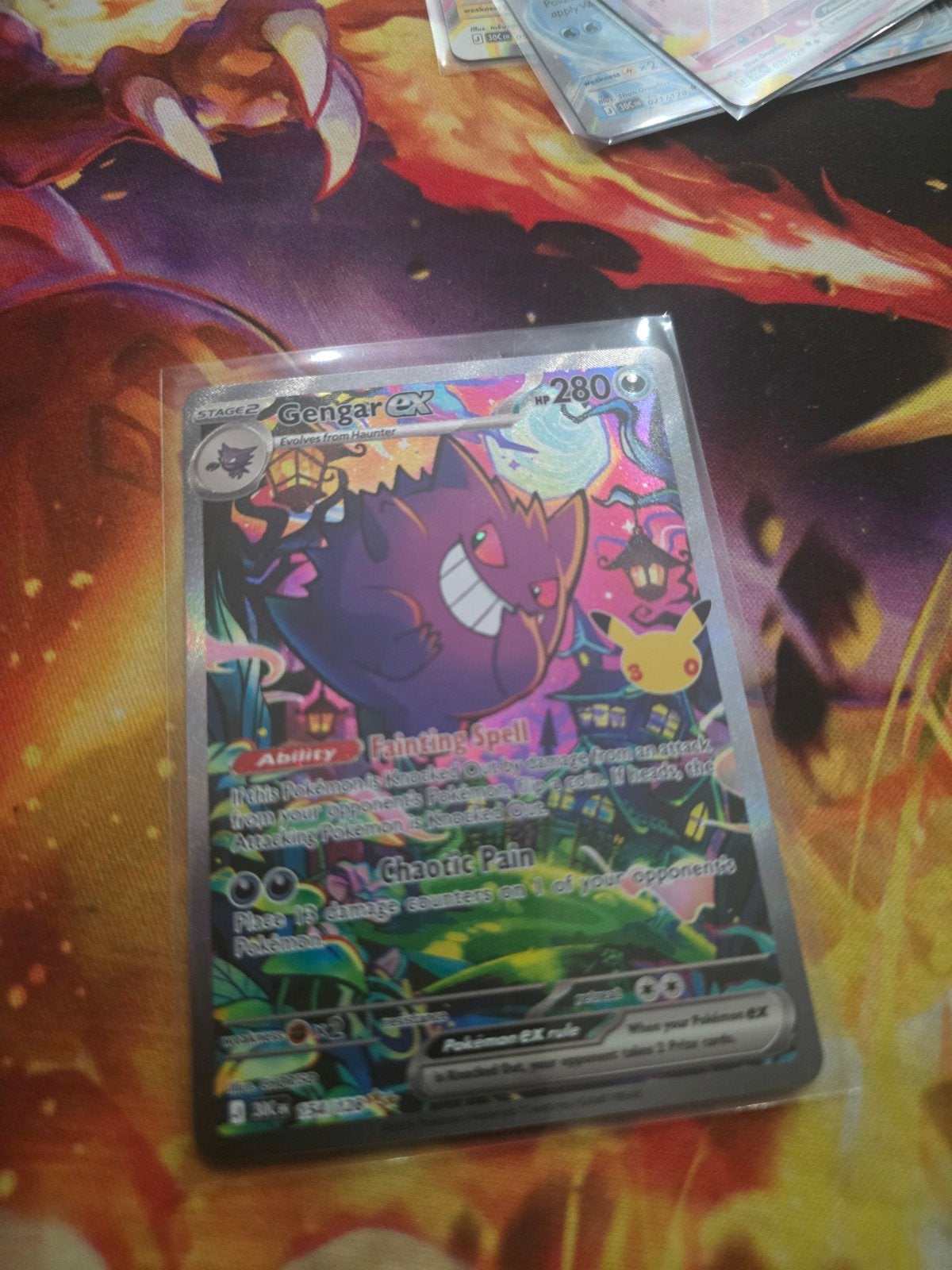 Pokemon - 30th celebration Gengar ex SIR #154, Ophalen of Verzenden, Nieuw, Losse kaart, Foil