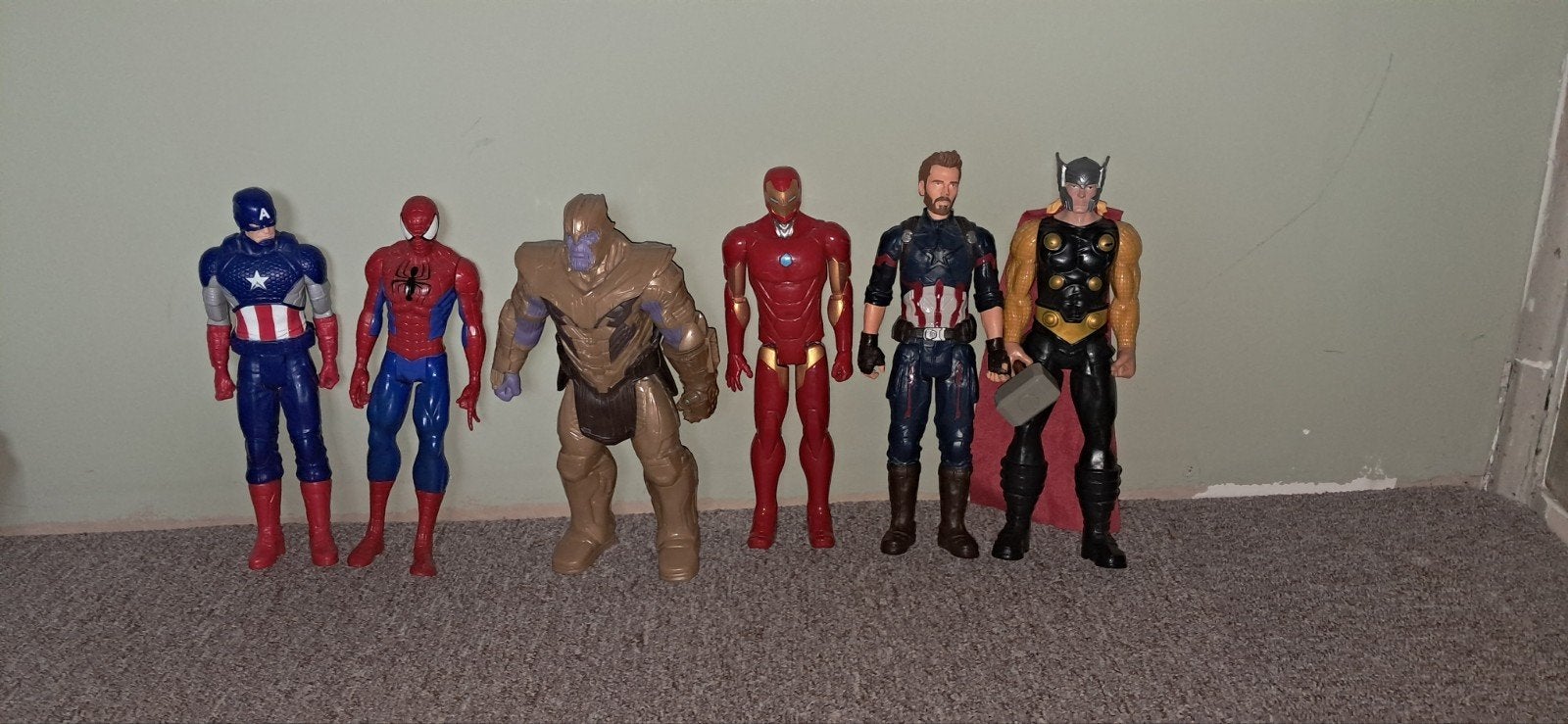Spider-Man, Captain America, Iron Man, Tho, Ophalen