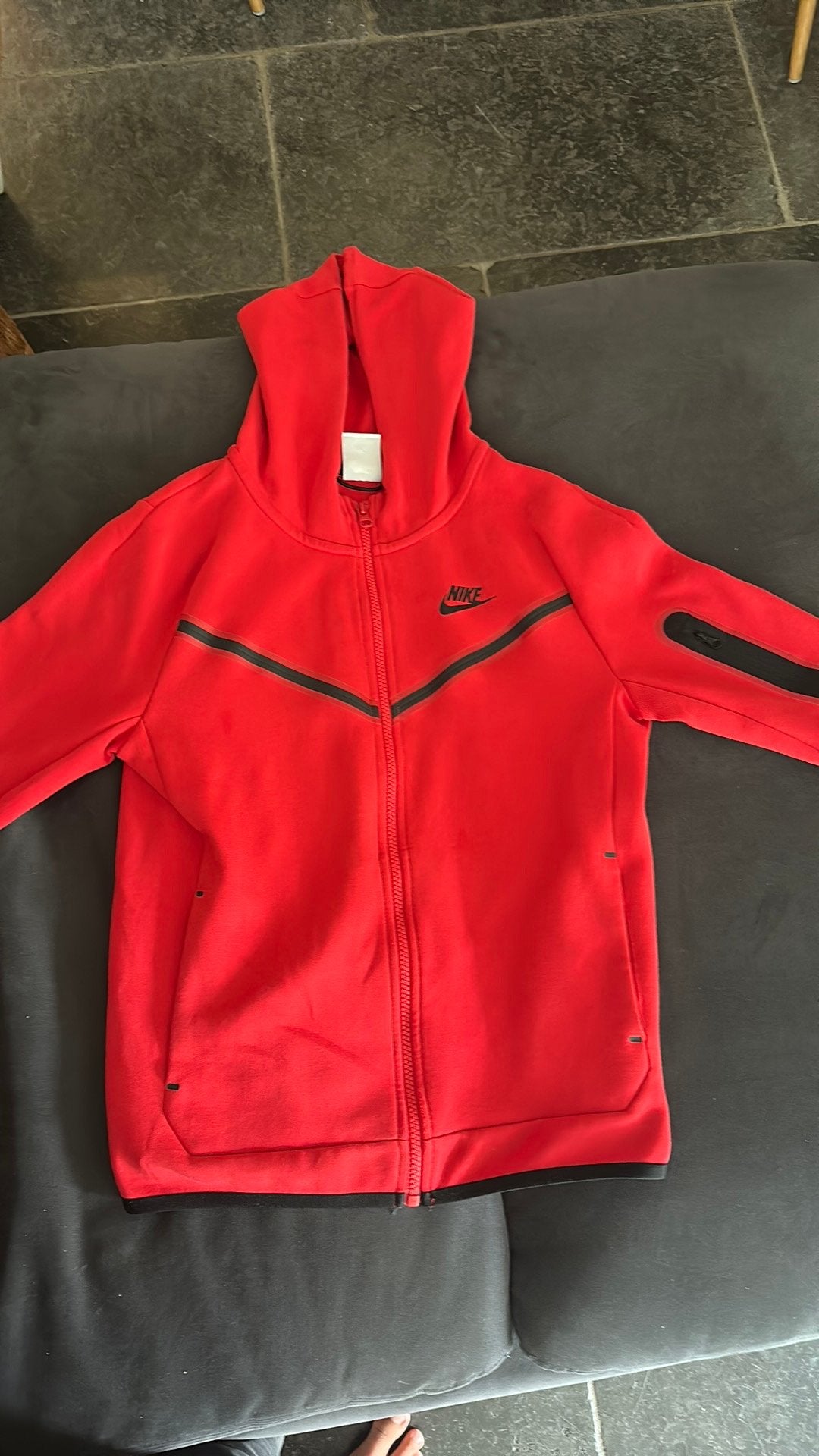 Nike tech vestje, Kleding | Heren, Sportkleding, Ophalen, Zo goed als nieuw, Grijs, Algemeen