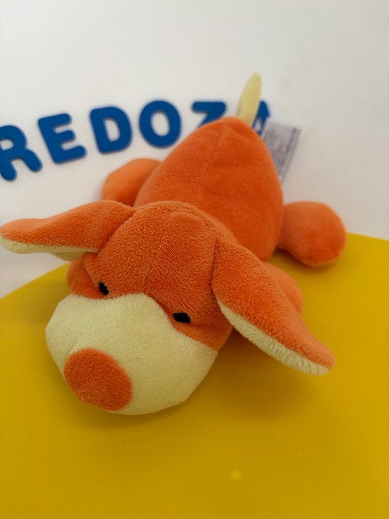 K2484 anna club plush hond hondje oranje geel, Ophalen of Verzenden, Zo goed als nieuw, Overige typen
