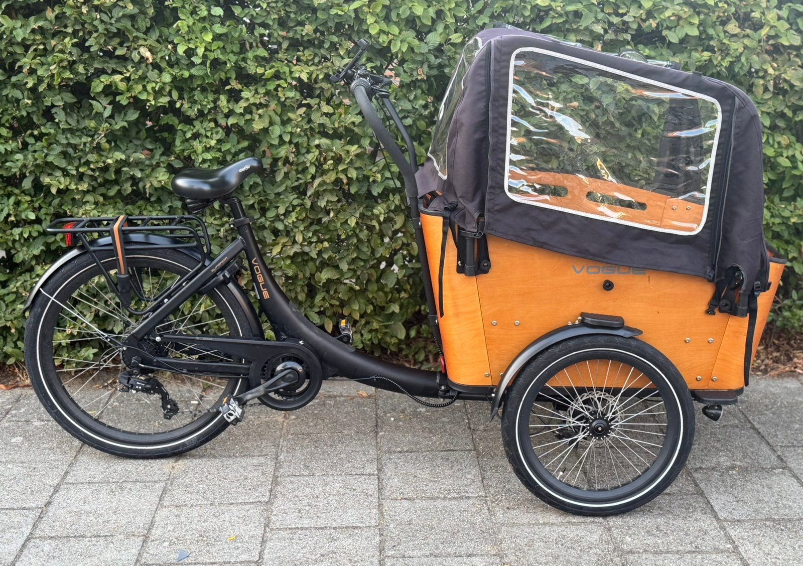 Elektrische Vogue Superior 3 bakfiets, Ophalen, Gebruikt, 2 kinderen, Overige merken