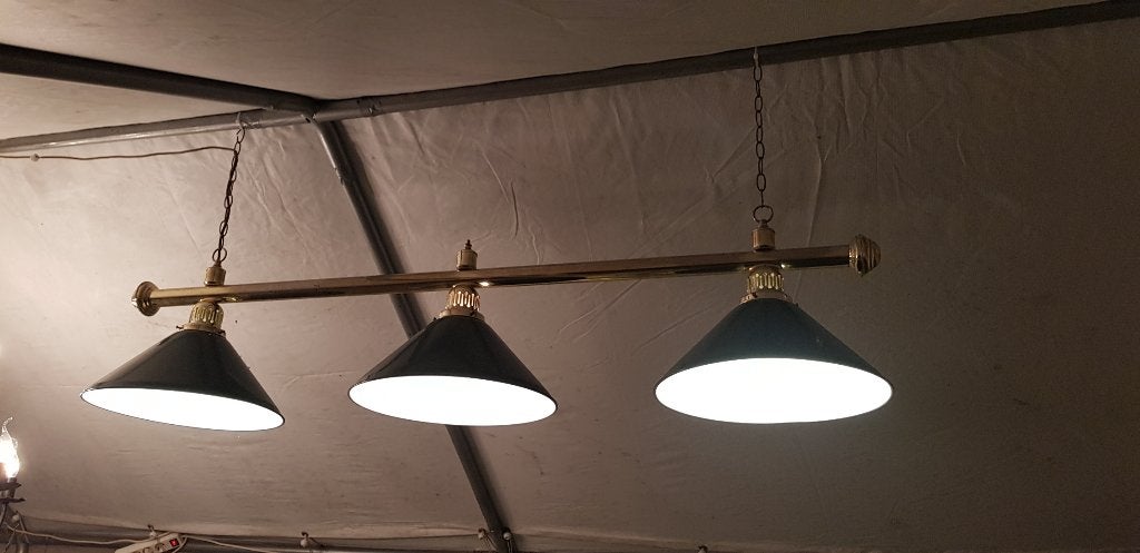 Originele oude biljart verlichting, Ophalen, Gebruikt, Biljart verlichting jaren 70/80, E27 (groot)