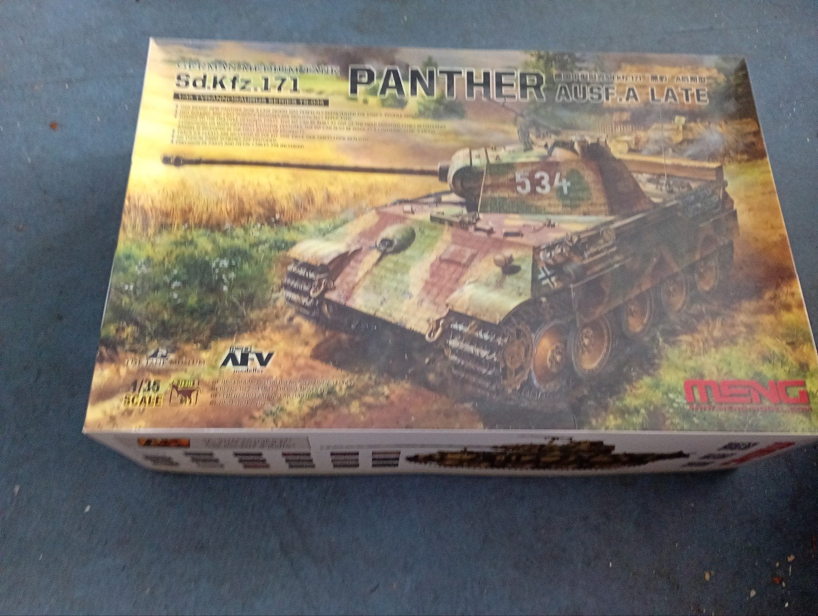 Meng Model Sd.Kfz.171 Panther Ausf.A Late 1/35 Tank Model, Overige merken, Tank, Verzenden, 1:32 tot 1:50