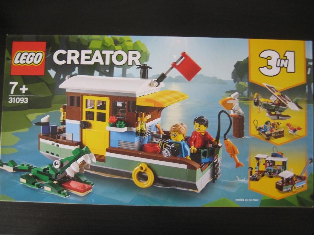 Lego 31093 Woonboot aan de rivier, Kinderen en Baby's, Speelgoed | Duplo en Lego, Ophalen of Verzenden, Nieuw, Complete set, Lego