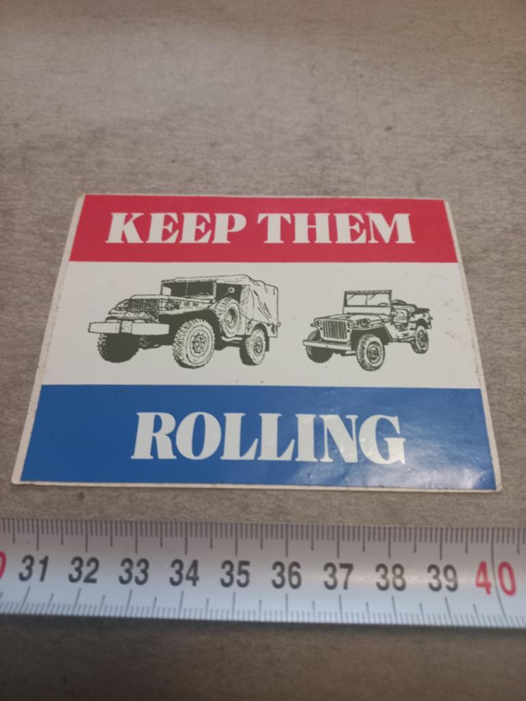 Keep them rolling, Ophalen of Verzenden, Zo goed als nieuw