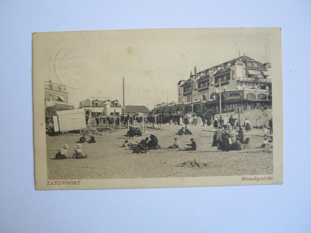 Ansichtkaarten Nederland, TC 9-34 Zandvoort, Strandgezicht, Ophalen of Verzenden, Voor 1920, Gelopen, Noord-Holland
