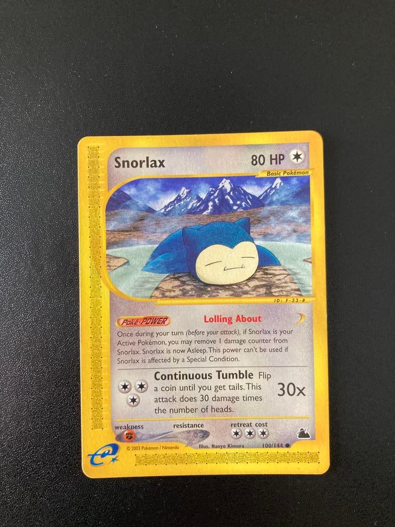 Pokemon kaart Snorlax, Ophalen of Verzenden, Zo goed als nieuw