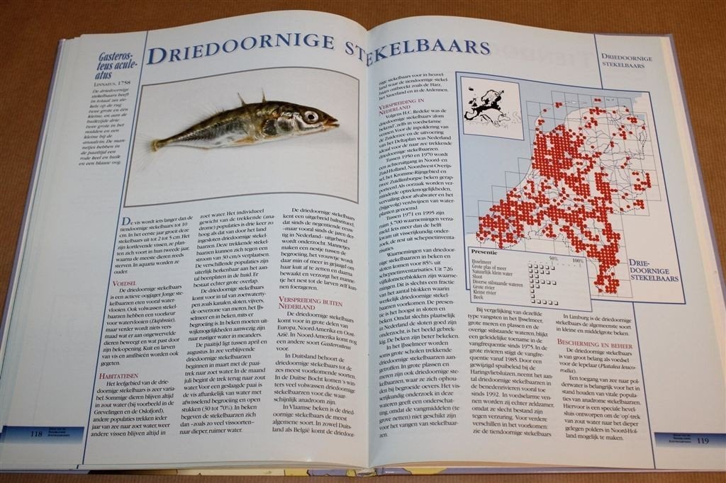Atlas van de Nederlandse Zoetwatervissen — 53 Kaarten, Ophalen of Verzenden, Gelezen