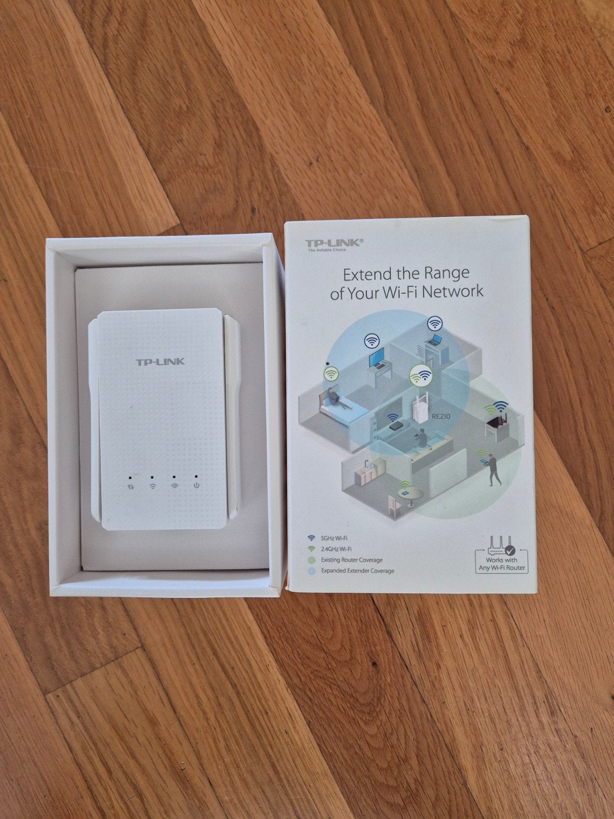 TP-Link AC750 RE210 Wi-Fi Range Extender Dual Band, Ophalen of Verzenden, Zo goed als nieuw, TP-Link