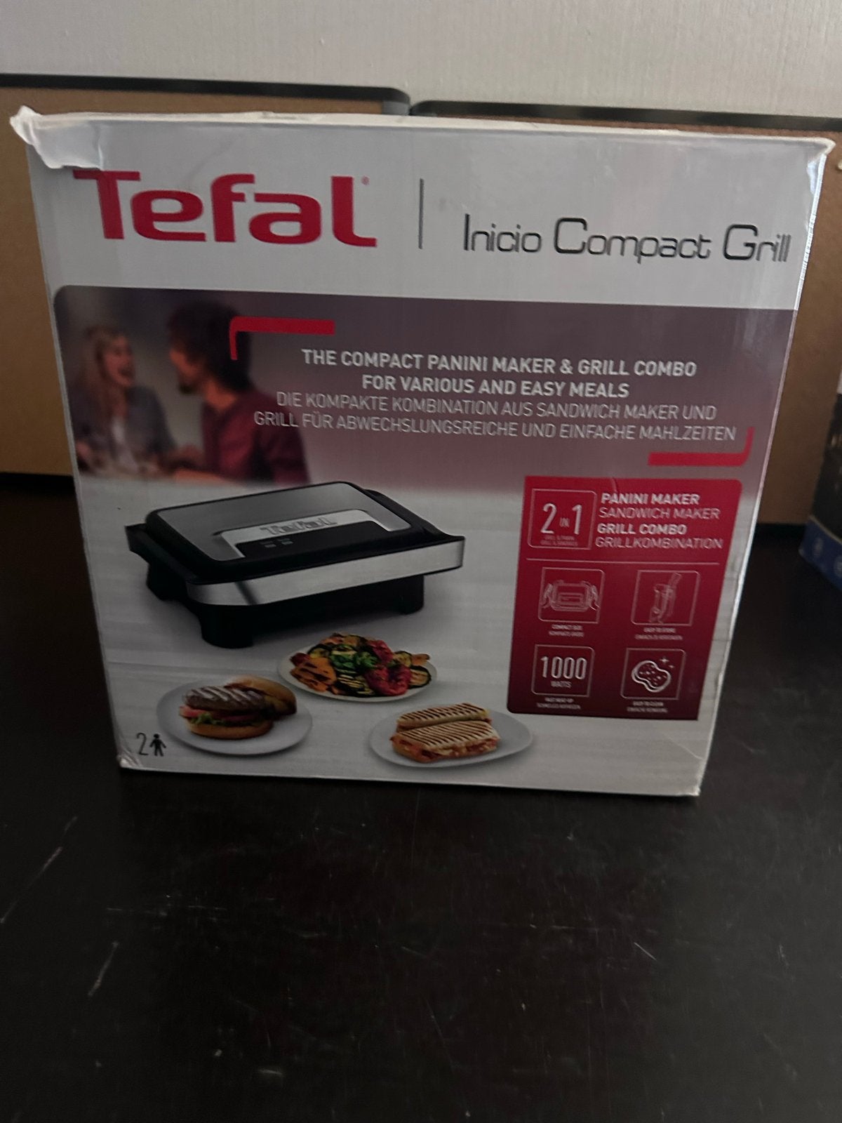 Tefal Inicio Compact Grill - Nieuw in doos, Witgoed en Apparatuur, ., Nieuw, Ophalen of Verzenden, .