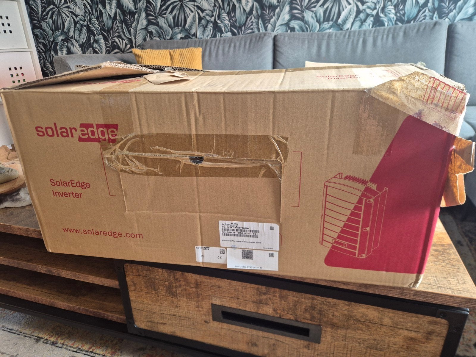 SolarEdge SE5K 3 fase omvormer 5000 Watt 2 MPPT, 2 DC ingang, Ophalen of Verzenden, Zo goed als nieuw