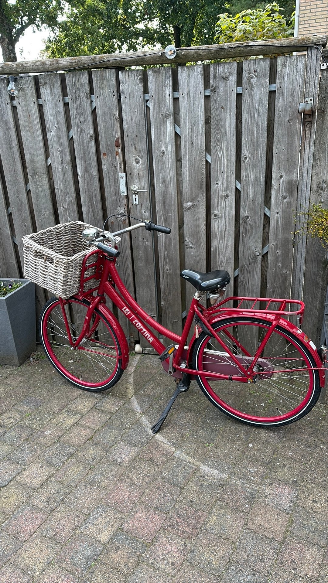 Cortina transport fiets, 26 inch, Fietsen en Brommers, Ophalen, Zo goed als nieuw, Terugtraprem, 26 inch of meer