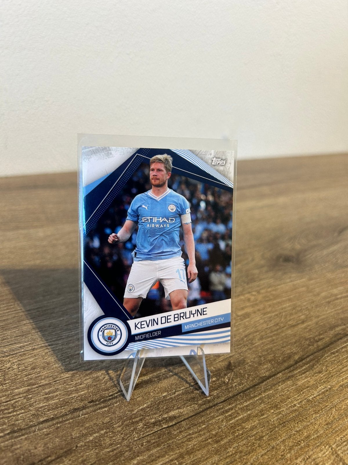 Kevin de Bruyne 2022-23 Topps Manchester City Fan Set MAN-13, Ophalen of Verzenden, Zo goed als nieuw, Buitenlandse clubs, Spelerskaart