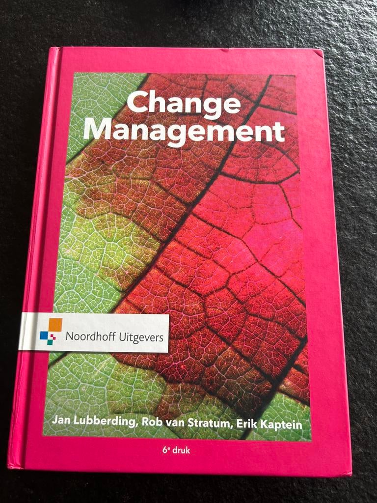 Change Management 6e druk, Boeken, Ophalen of Verzenden, Zo goed als nieuw, Management