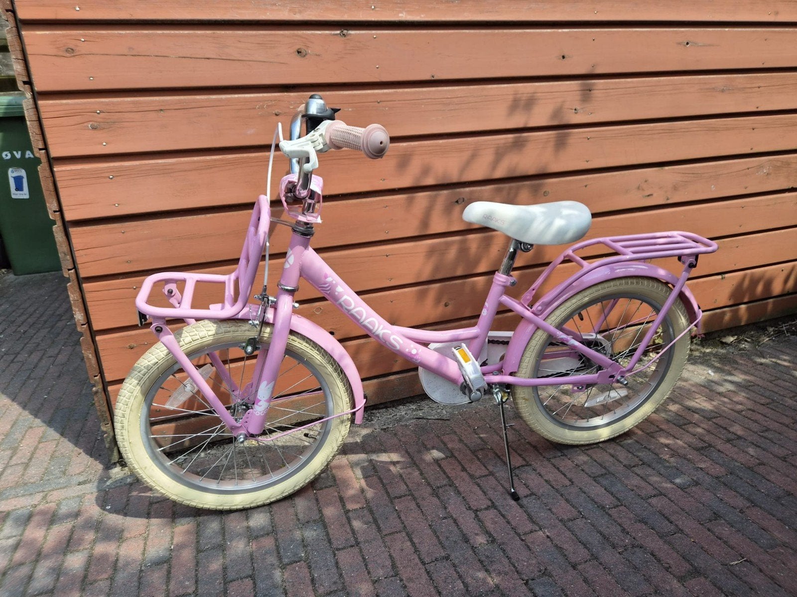Raaks Coco meisjesfiets 18 inch - Fijne fiets!, Ophalen, Terugtraprem, Raaks, 16 tot 20 inch