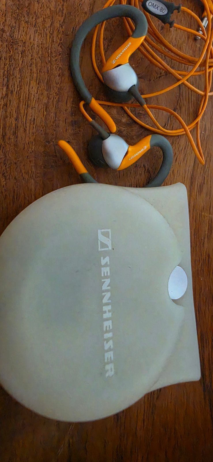 Sennheiser OMX 80 oordopjes met oorhaakjes, Ophalen of Verzenden, Gebruikt, Over oor (circumaural), Sennheiser
