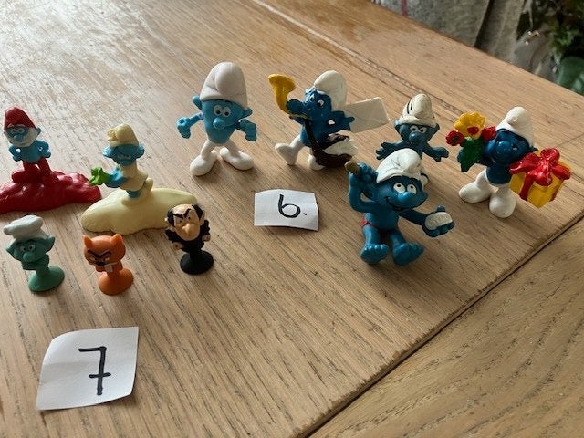 smurfen div. series zie omschrijving, Ophalen of Verzenden, Zo goed als nieuw, Verschillende Smurfen, Poppetje, Figuurtje of Knuffel