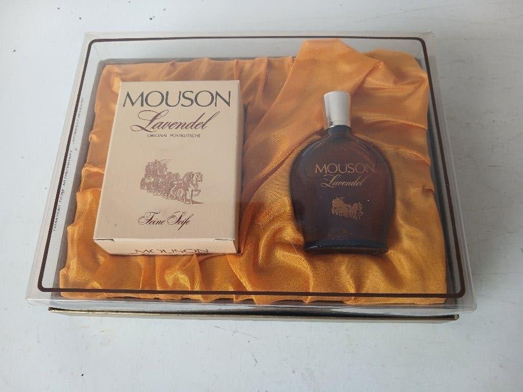 VINTAGE  geschenkverpakking Mouson Lavendel en zeep, Verzamelen, Verzenden, Nieuw, Parfumfles, Gevuld