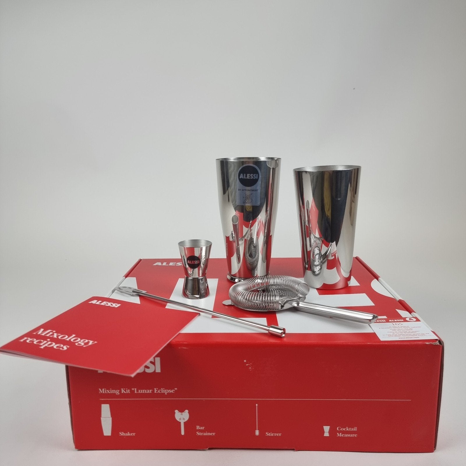 Alessi Boston Cocktailset 5050SET I, 4-delig RVS, Ophalen, Overige typen, Alessi, Overige materialen