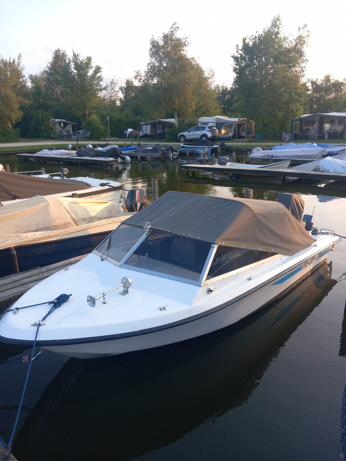 zeldzame klassieke Finse meteor sport +75 pk suzuki, Ophalen, Overige merken, Gebruikt, 70 tot 120 pk