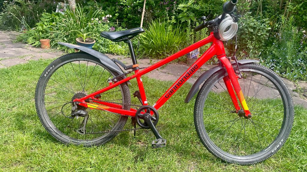 Cannondale Quick 24 Inch Kids Bike 2022 Acid Red, Fietsen en Brommers, Fietsen | Mountainbikes en ATB, Gebruikt, Velgrem, Ophalen of Verzenden