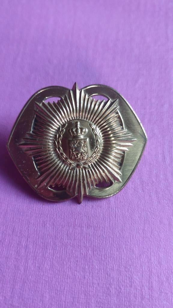 Baret embleem Regiment Van Heutsz, Ophalen of Verzenden, Landmacht, Nederland, Embleem of Badge