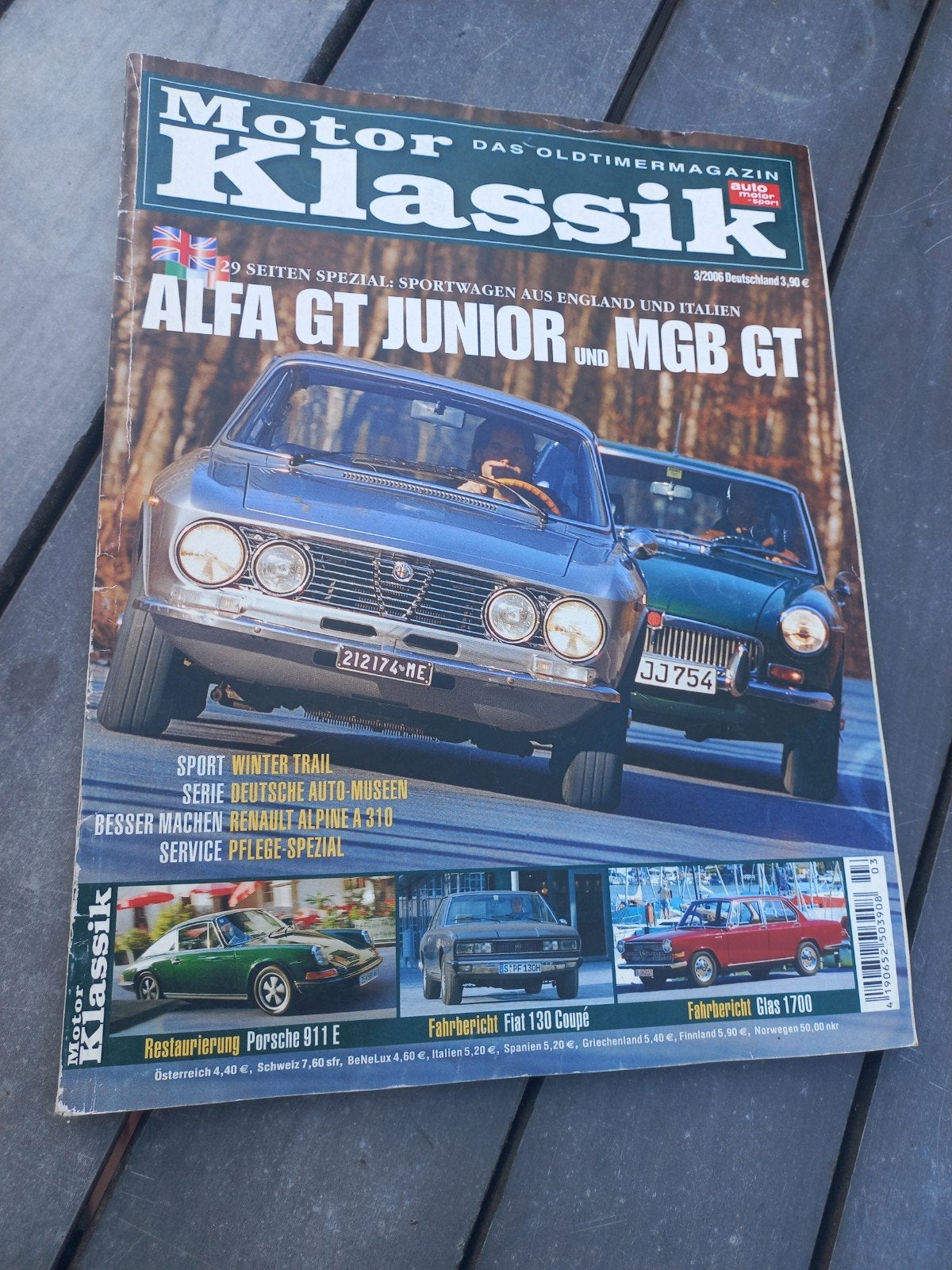 Motor Klassik 3/2006 - Alfa GT Junior & MGB GT Special, Ophalen of Verzenden, Gelezen, Sport en Vrije tijd