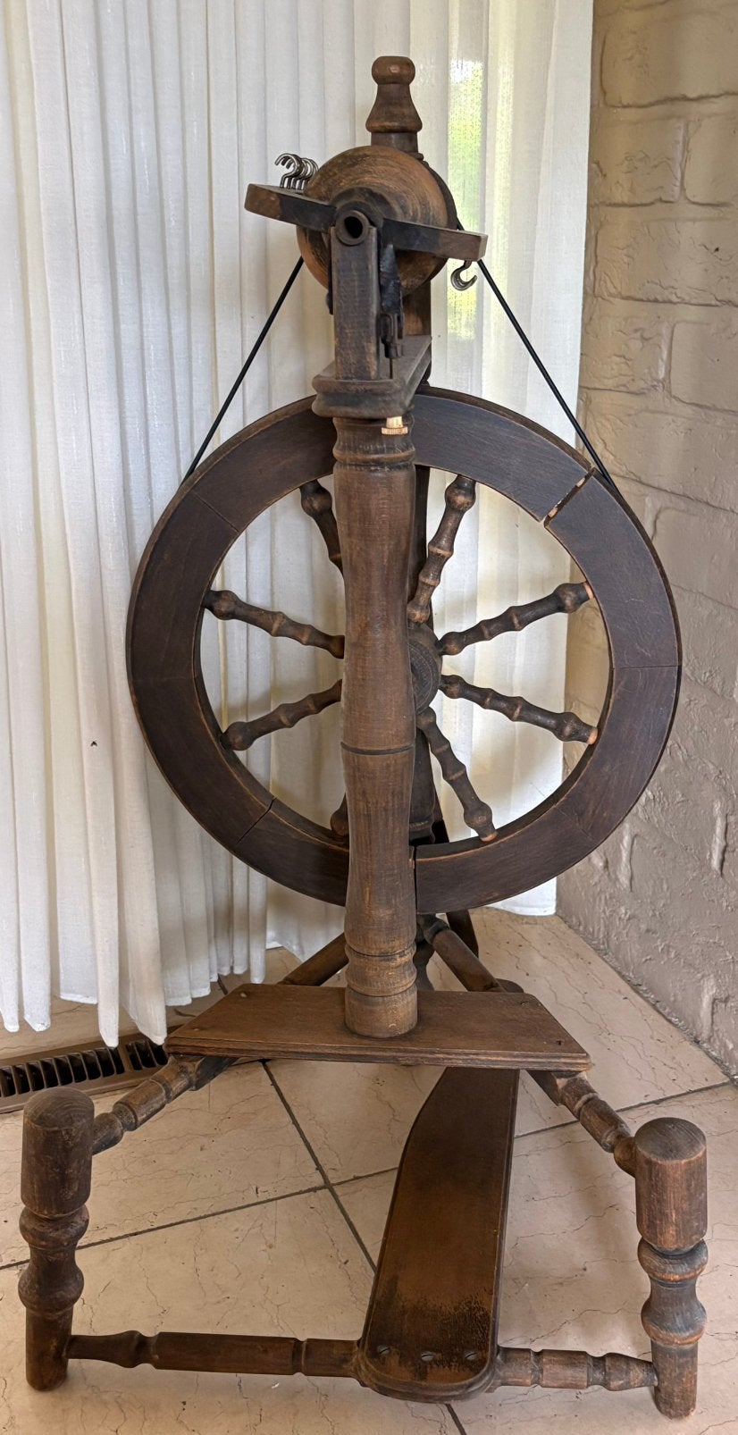 Spinnewiel, Ophalen, Gebruikt, Spinnewiel