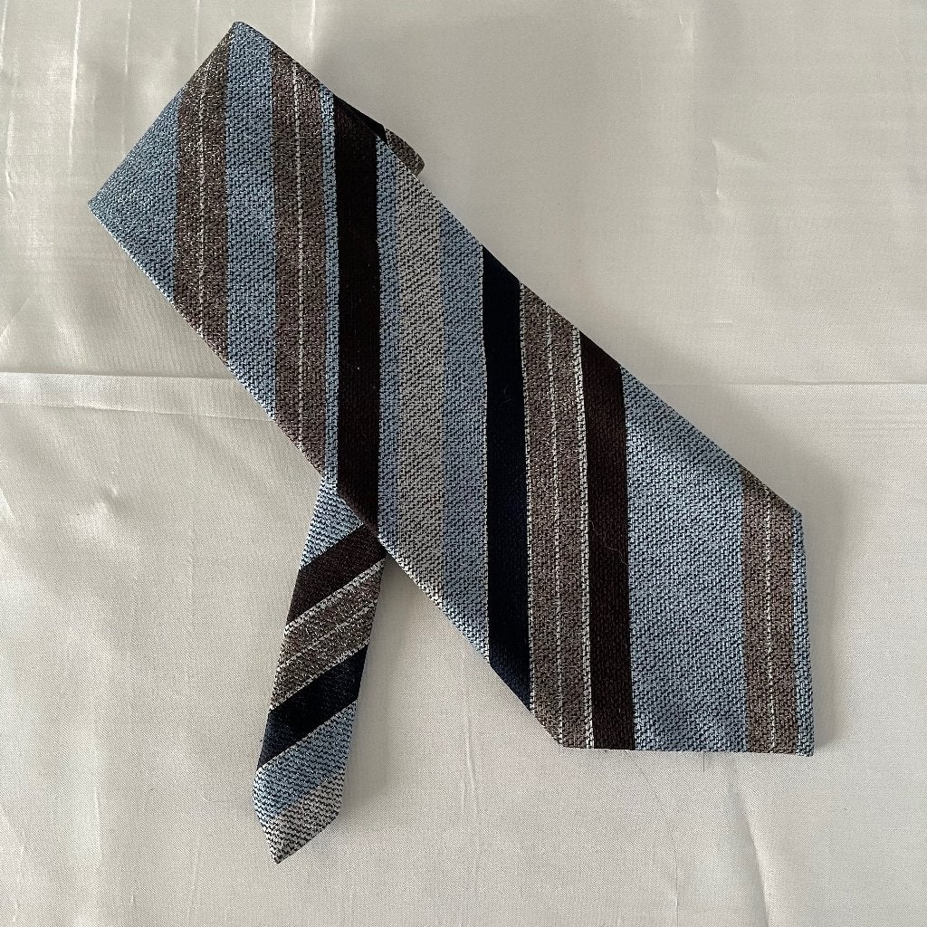 Stropdas – brede uitvoering, Kleding | Heren, Stropdassen, Ophalen of Verzenden, Zo goed als nieuw, Blauw, Met patroon