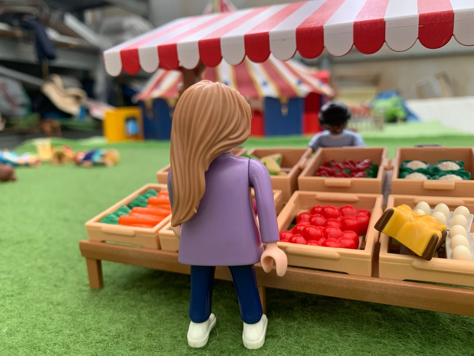 Playmobil Marktkraam met Figuren en Accessoires, Kinderen en Baby's, Gebruikt, Complete set, Overige typen, Ophalen of Verzenden