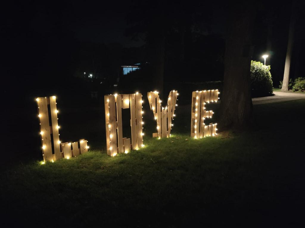 LOVE letters van pallets, Ophalen, Geboorte of Huwelijk