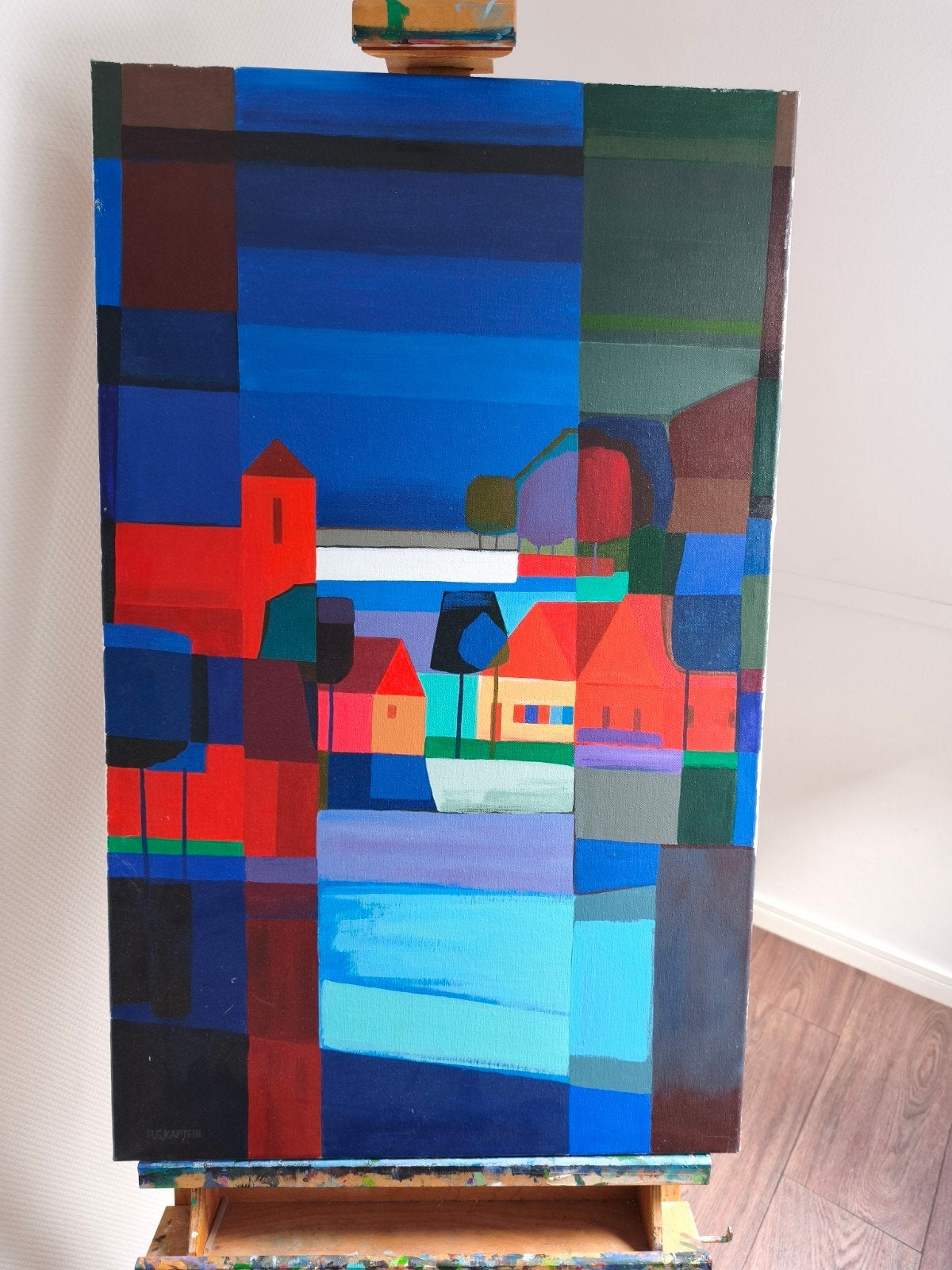 Schilderij in de stijl van Ton Schulten, Antiek en Kunst, Ophalen