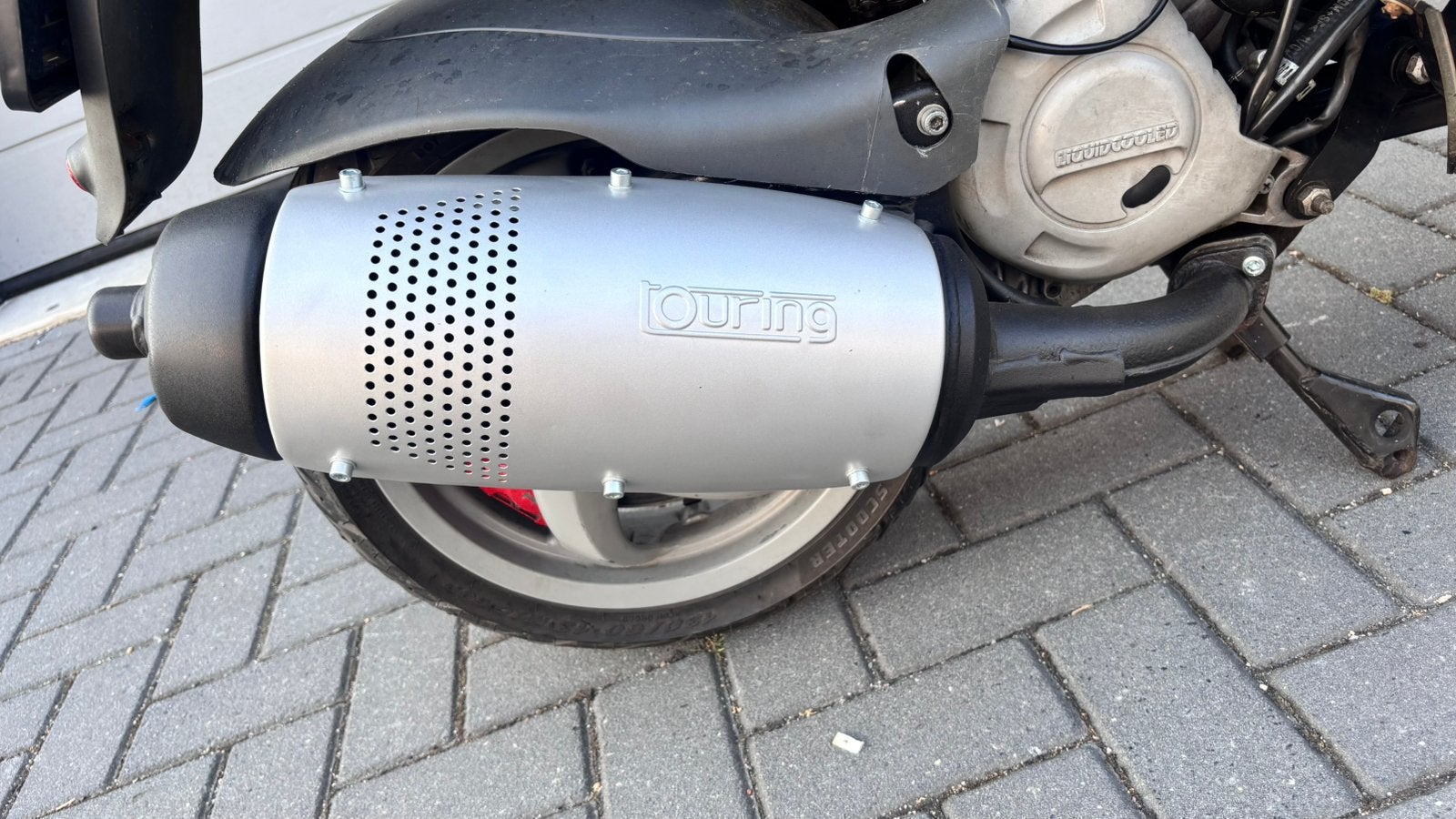 Leovince touring 6 punts, Ophalen, Zo goed als nieuw, Uitlaat, Piaggio