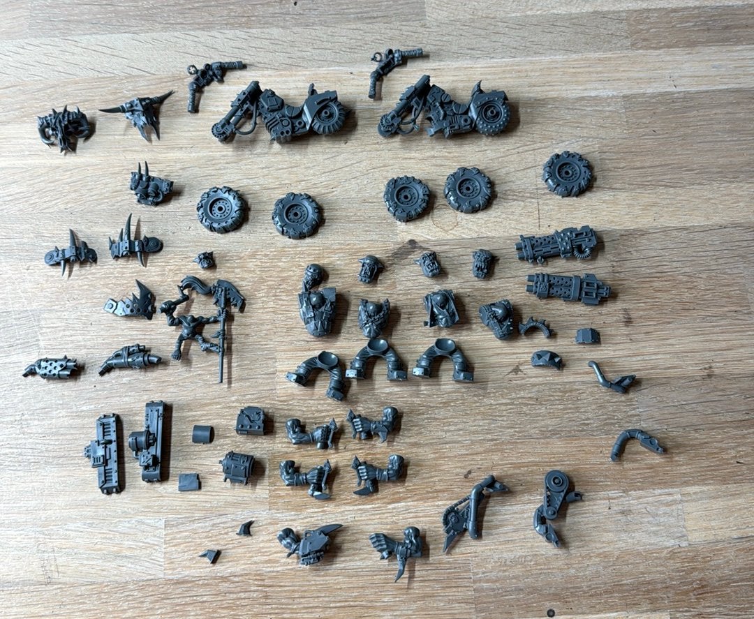 Warhammer 40k Orks Warbikers #3 (incompleet!), Ophalen of Verzenden, Zo goed als nieuw, Warhammer