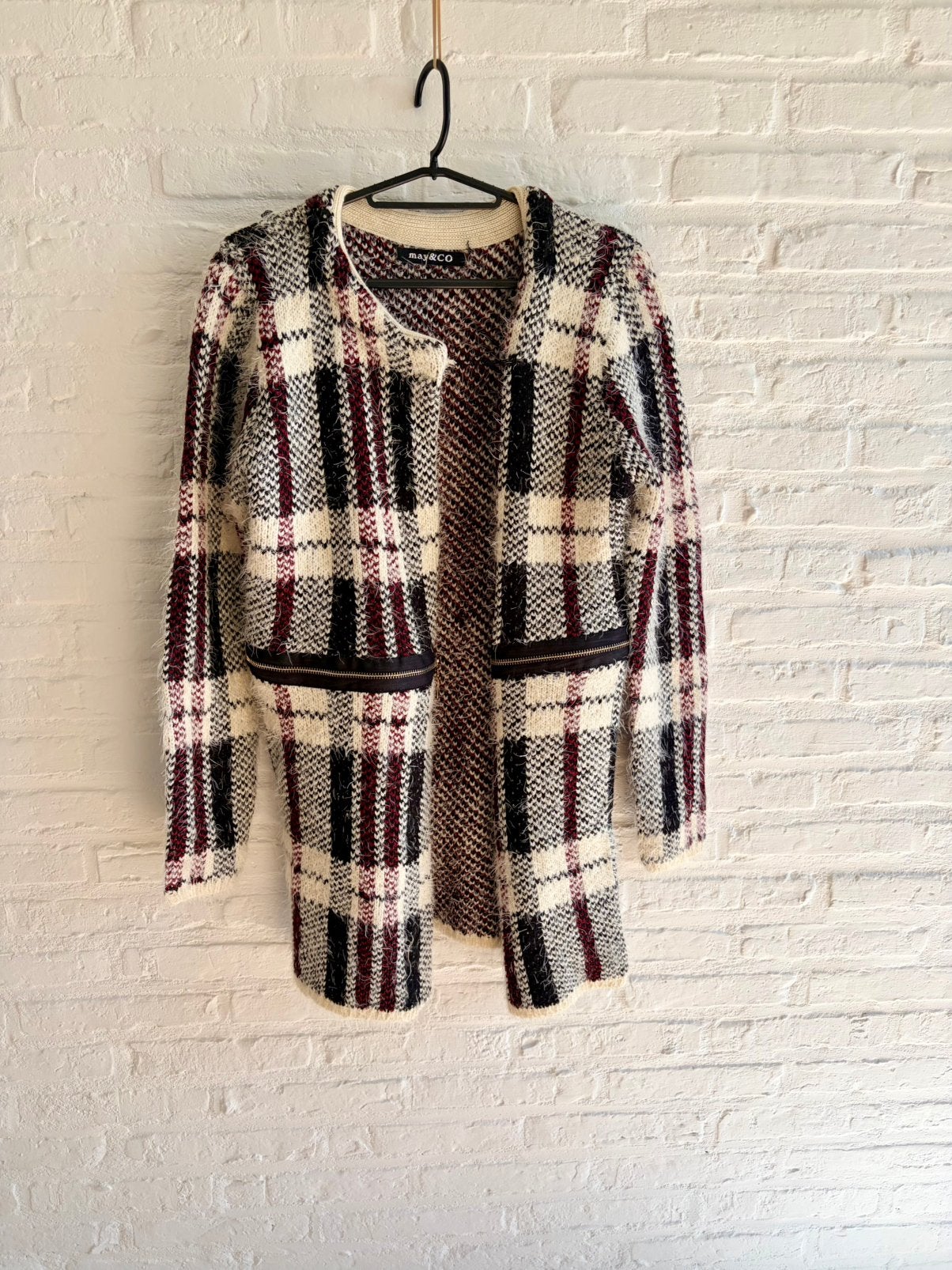 Nieuw geblokt vest, Verzenden, Nieuw, Maat 38/40 (M), Rood