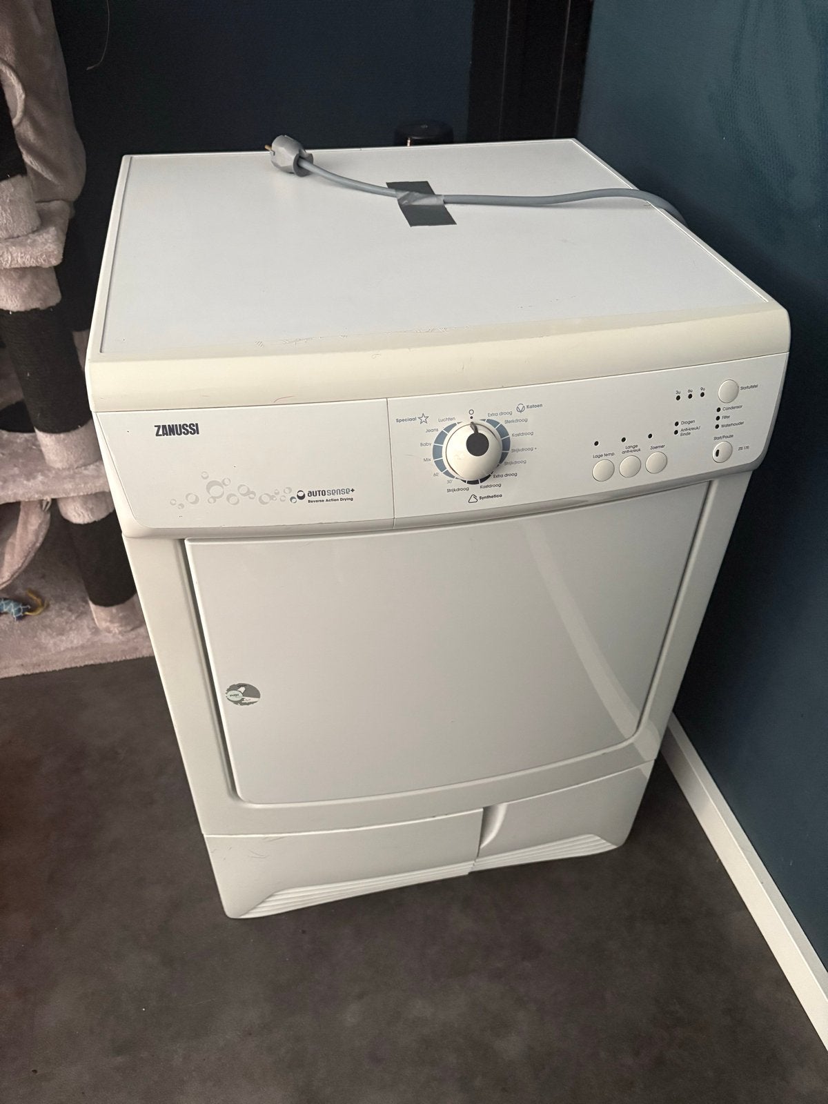 Zanussi ZT E170 Condensdroger - Goede staat, Ophalen, 6 tot 8 kg, Gebruikt, Voorlader
