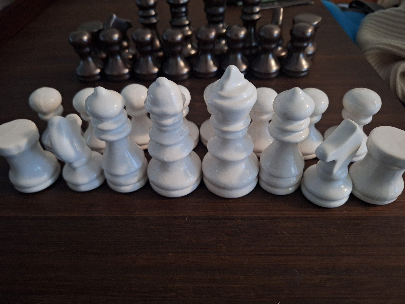 Schaakstukken keramiek, Een of twee spelers, Ophalen of Verzenden, Gebruikt