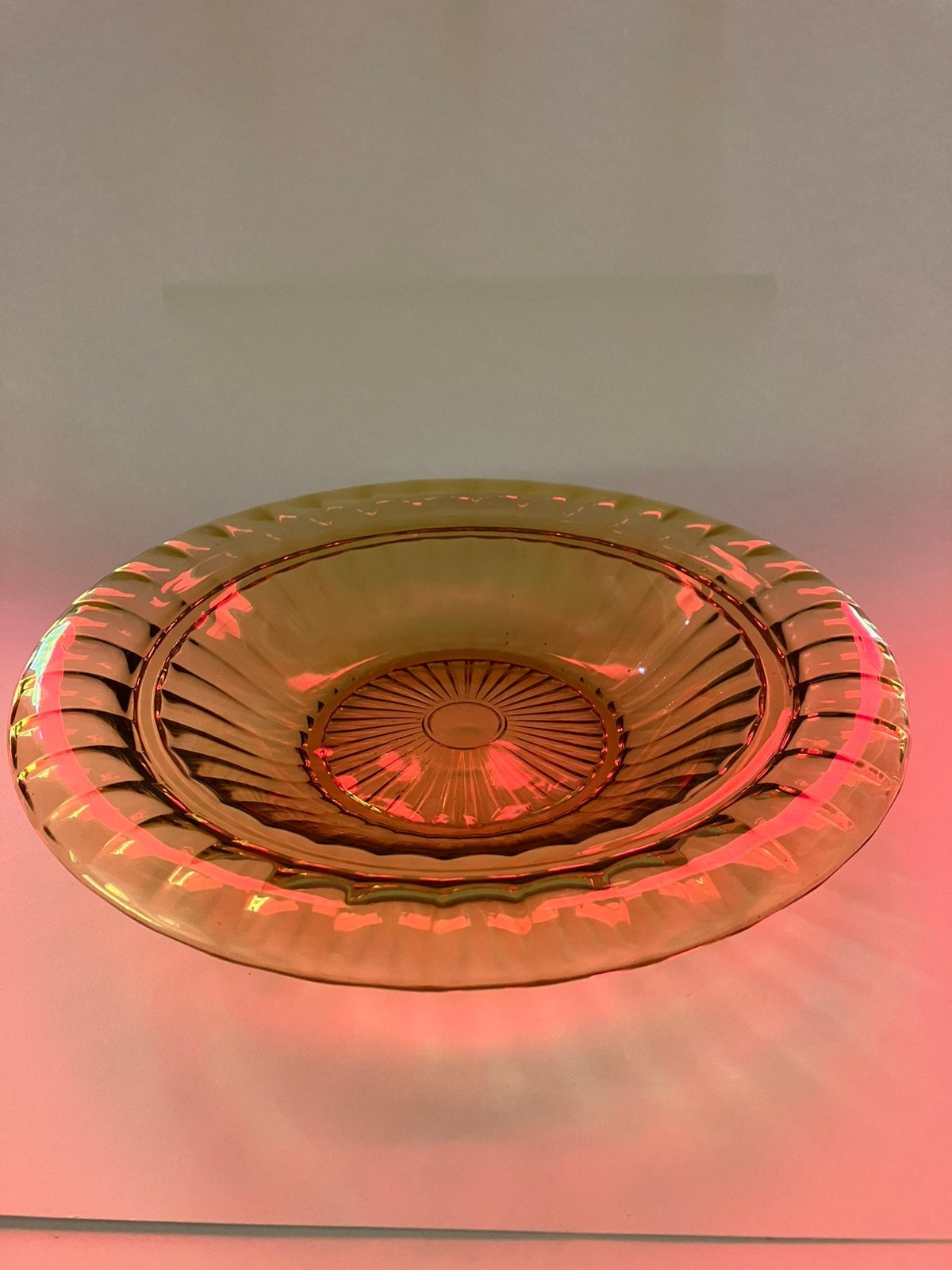 Neerlandia, amber, drijfschaal, 28 cm, Ophalen of Verzenden