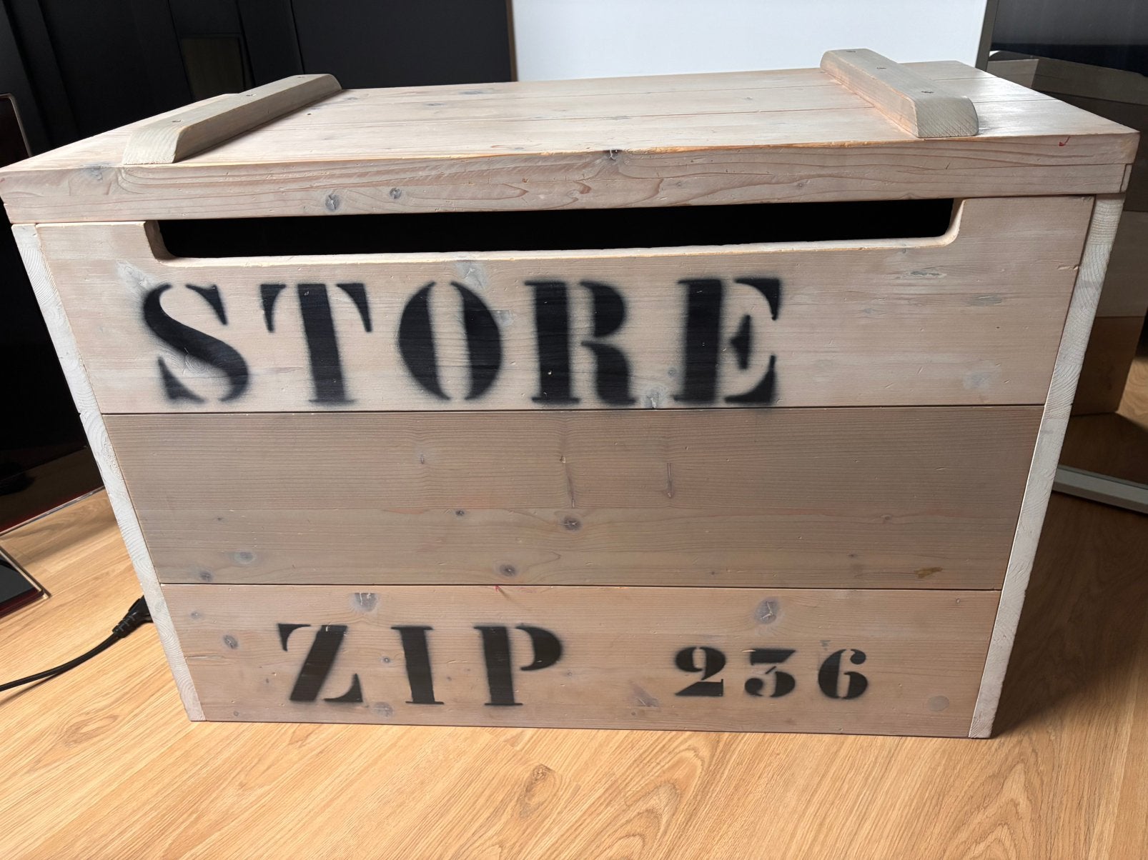 Grote houten kist, 50 – 75, Minder dan 50 cm, Gebruikt, 50 tot 100 cm