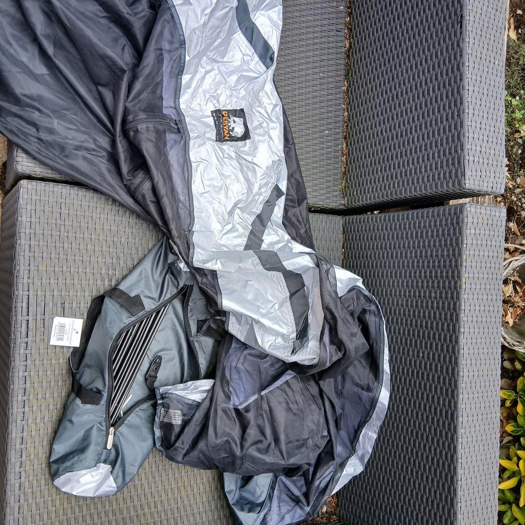 Deryan Kid Bed Muskietennet Tent - Zilver (203x93x110cm), Ophalen of Verzenden