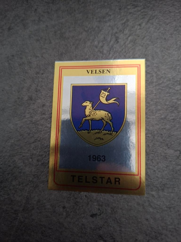 Panini sticker Voetbal 85. Embleem Telstar., Verzenden, Zo goed als nieuw, Sticker