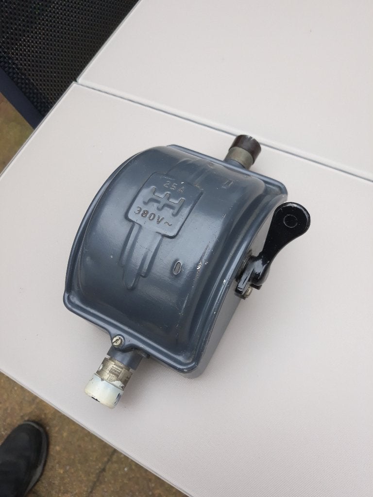 Vintage 25A 380V~ Schakelaar, Ophalen of Verzenden, Gebruikt, Overige merken, Schakelaar