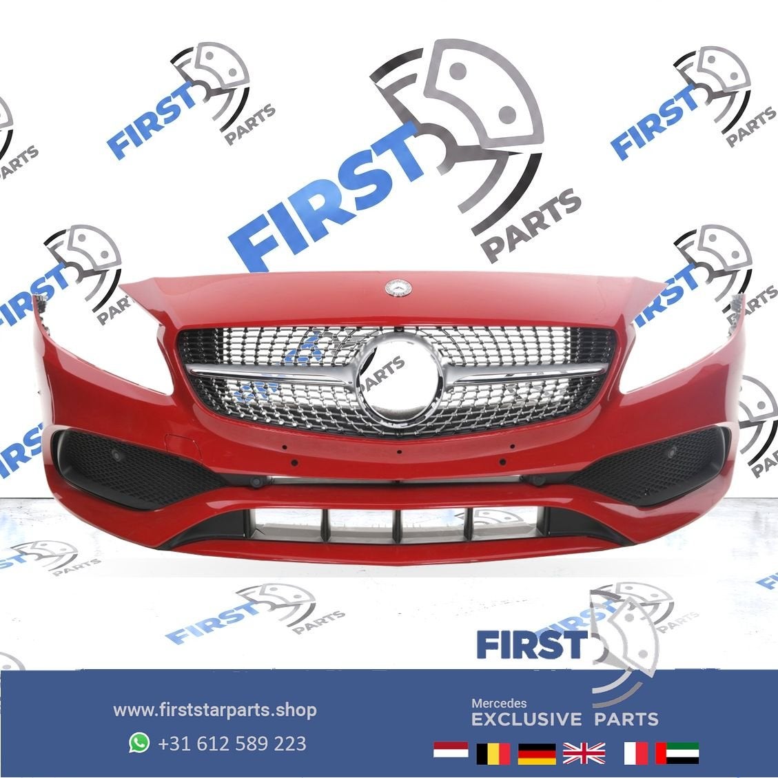 Mercedes A Klasse BUMPER W176 FACELIFT AMG VOORBUMPER JUPITE, Auto-onderdelen, Gebruikt, -, Voor, Ophalen of Verzenden