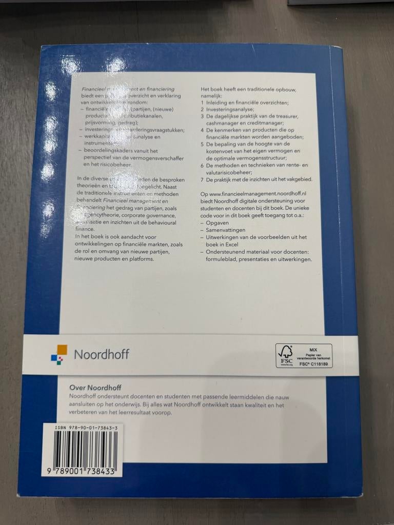 Financieel management en Financiering - 3e druk, Boeken, Studieboeken en Cursussen, Ophalen of Verzenden, Gamma, Nieuw, HBO